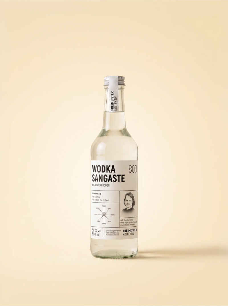 Freimeister Wodka Sangaste 800 — Vodka 100 % centeno