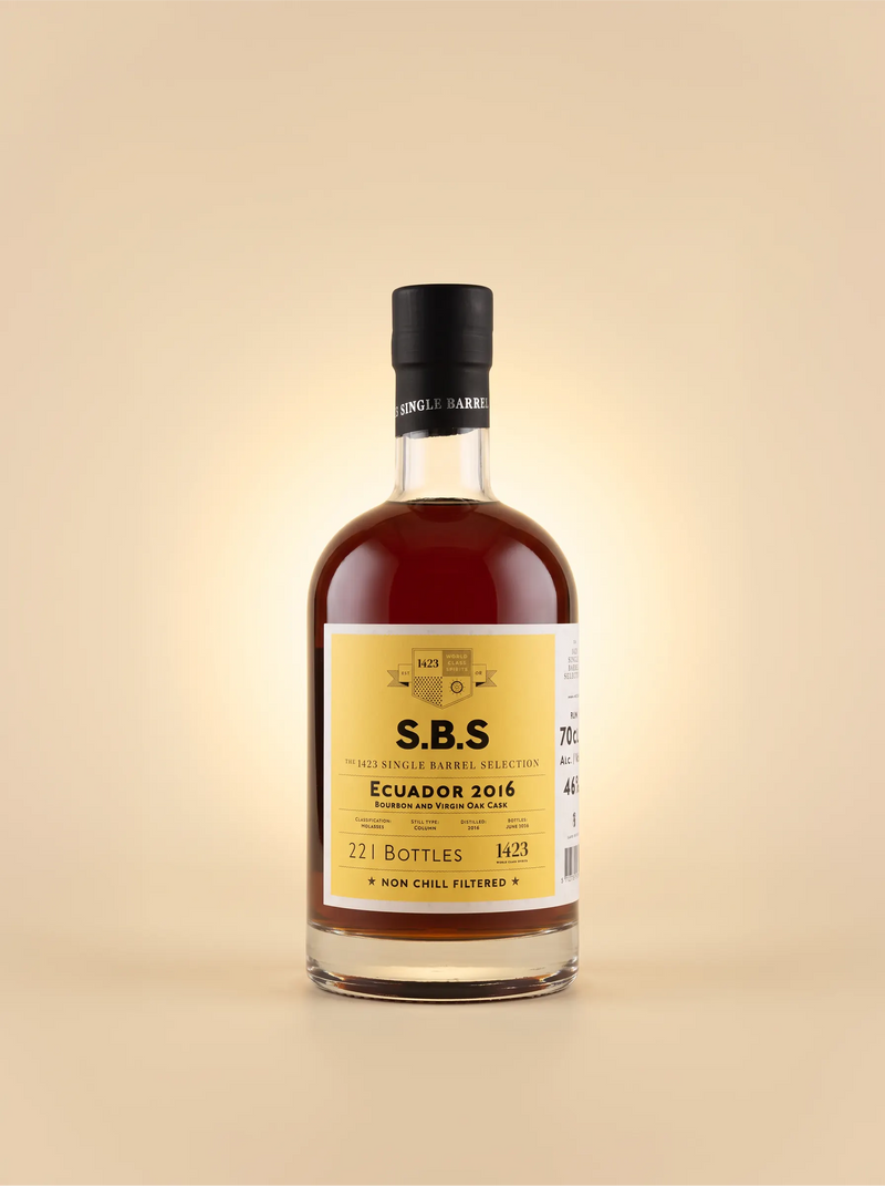 S.B.S Single Barrel Ecuador 2016 — Ron añejo